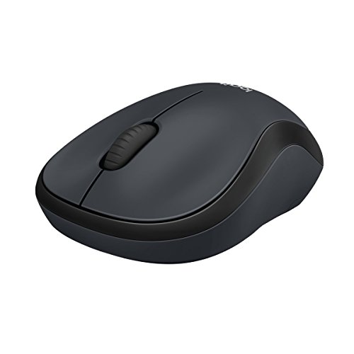 Logitech M220 SILENT Kabellose Maus, 2,4 GHz mit USB-Empfänger, 1000 DPI Optical Tracking, 18 Monate Batterielaufzeit, Für Links- & Rechtshänder, Kompatibel mit PC, Mac, Laptop - Grau