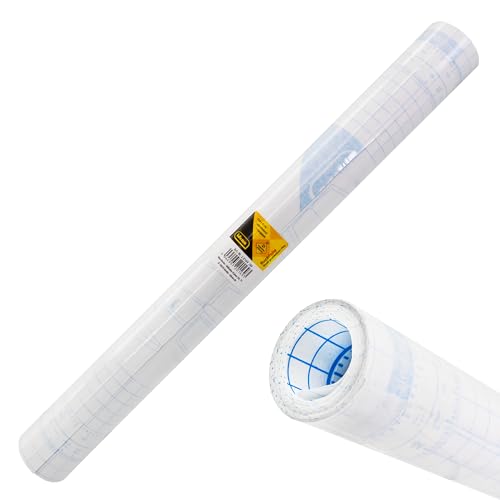 Idena 20169 - Buchfolie selbstklebend transparent, 10 m x 45 cm, Buchumschlag aus Kunststoff