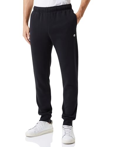 Champion Legacy Basics-Powerblend Fleece Rib Cuff Trainingshose für Herren, Nero, S