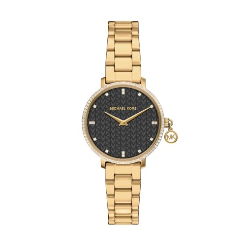 Michael Kors Pyper Damen 32MM Goldfarbene Edelstahl-Uhr, MK7616