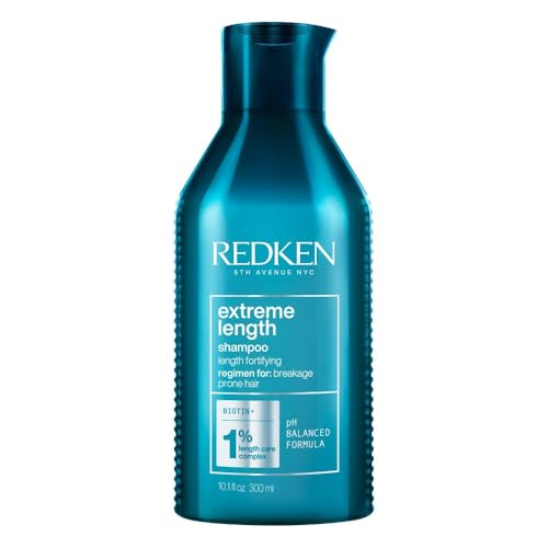 Redken Haarshampoo für lange und starke Haare, Anti Haarbruch, Mit Biotin, Extreme Length Shampoo, 1 x 300 ml