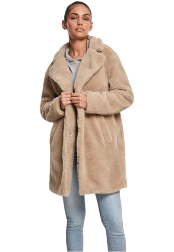 Urban Classics Damen Jacket, Wollmantel, Beige (Sand 00208), M