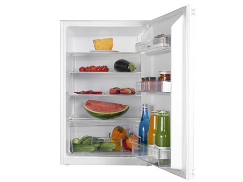 Amica Einbau‑Vollraum‑Kühlschrank Schlepptür‑Technik 880 mm Nische elektronische Steuerung Inverter‑Motor LED Beleuchtung 87,1 x 54 x 54 cm – Einbaukühlschrank