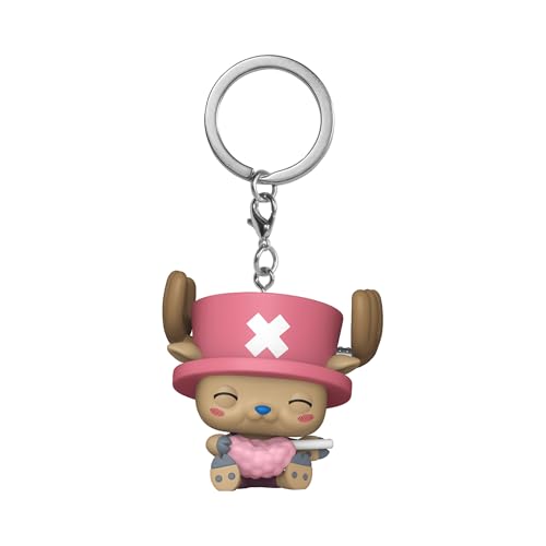 Funko Pop! Keychain: One Piece - Tony Tony Chopper mit Cotton Candy- Neuartiger Schlüsselanhänger - Vinyl-Minifigur Zum Sammeln - Strumpffüller - Geschenkidee - Offizielle Handelswaren