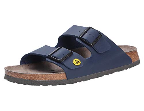 Birkenstock Professional Arizona Birko-Flor ESD 89430, Pantoletten, Blau (Blau 75), 43 EU (9 UK)