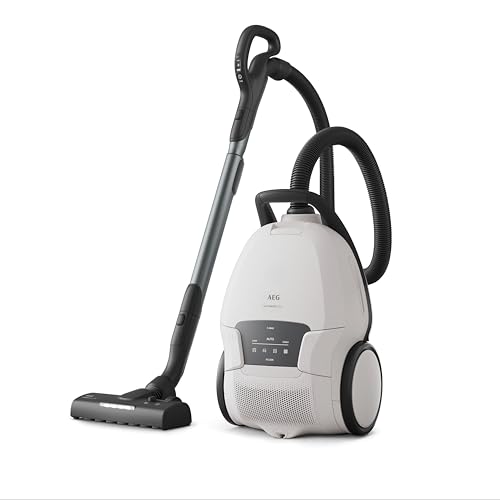 AEG Ultimate 8000 Staubsauger mit Beutel, Testsieger der Stiftung Warentest, hohe Saugleistung, Auto-Modus, Alle Böden, 48% Recyclingkunststoff, 3in1 Düse, HEPA-Filtration, 12m, LED-Licht, AB81U1SW