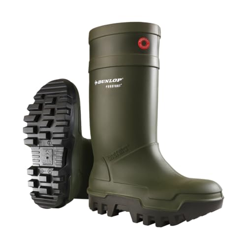 DUNLOP Protective Footwear Unisex-Erwachsene Purofort Thermo+ Full Safety Gummistiefel, Grün, Medium