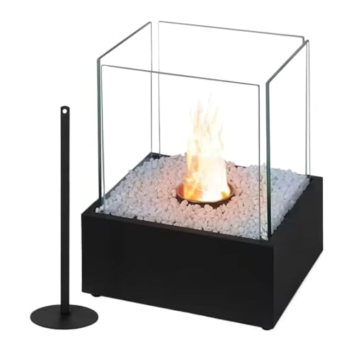 Tischfeuerstelle - Tragbarer Ethanol Kamin | Alkohol Tischkamin,für Camping Garten Zuhause Wohnzimmer Nachttisch Balkon Schlafzimmer Geburtstag und Einweihungsfeier