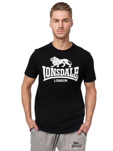 Lonsdale Herren T-Shirt Logo schwarz (schwarz) Medium