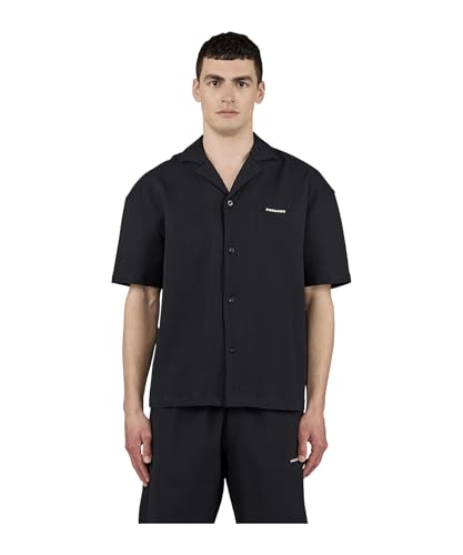 Pegador Troy Plissee Summer Shirt Hemd Black M