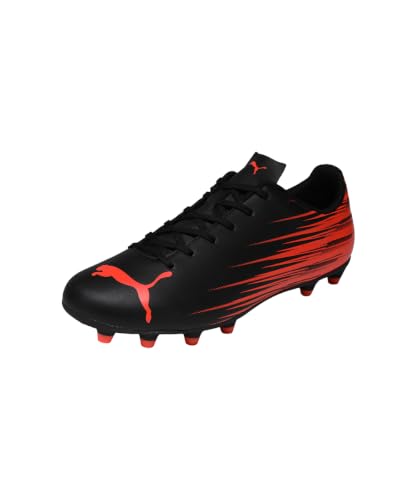 PUMA ATTACANTO II FG/AG Fußballschuh für Herren, schwarz-Leuchtend rot, 7.5 UK