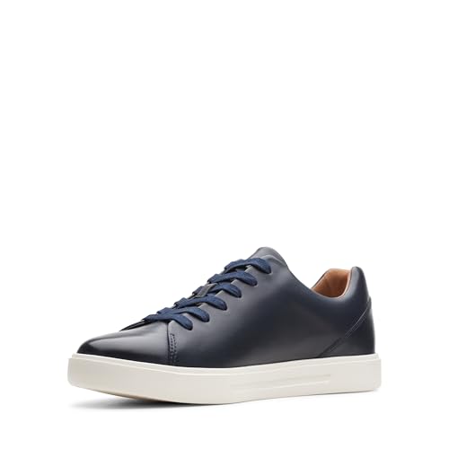 Clarks Herren Un Costa Lace Sneaker Blau , Navig Leder 42,5 EU
