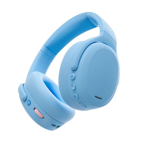 Skullcandy Crusher ANC 2 Over-Ear Noise Cancelling Wireless-Kopfhörer mit Sensory Bass, 50 Std. Akkulaufzeit, Skull-iQ, Alexa-Unterstützung, Mikro, Bluetooth-kompatibel - Preppy Summer