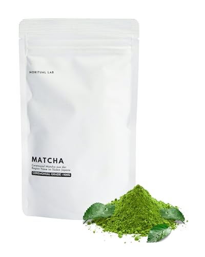 Ceremonial Matcha - Reines Matcha Pulver aus Japan - Ceremonial Grade - Original Matcha Grüntee - Erste Ernte - 100% Natürlich und Laborgeprüft - 100g