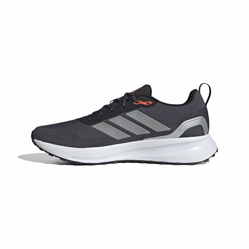 adidas Herren RUNFALCON 5 TR Running Shoes, Core Black/Silver Metallic/Carbon, 45 1/3 EU