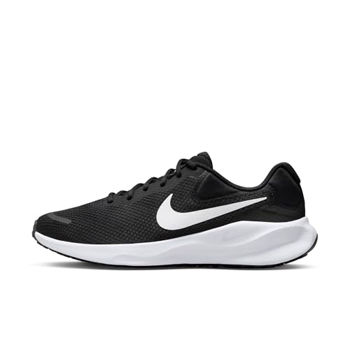 Nike Revolution 7 Straßenlaufschuh für Herren, Black/White, FB2207-001, 46 EU (12 US)