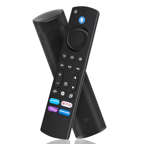 Ersatz-Sprachfernbedienung für AMZ Fire TV Stick (4k, 2. Gen, 3. Gen, Life), für AMZ Fire TV Cube (1. Gen, 2. Gen, 3. Gen), AMZ Smart TVs/Insignia/Pioneer (4 gen)