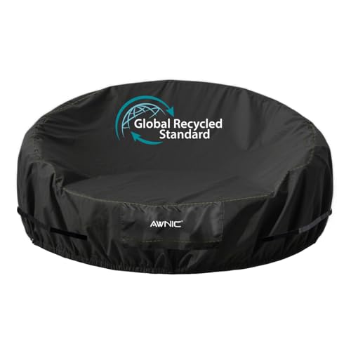Awnic Abdeckung Sonneninsel Rund Wasserdicht 420D Oxford Ø230x90/48cm