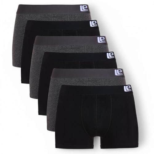 Lower East Retro Boxershorts Herren 10 Pack I 6 Pack aus 95% Baumwolle und 5% Elasthan I Unterwäsche Herren, Unterhosen für Männer