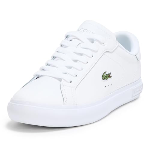 Lacoste POWERCOURT Flache Sportschuhe für Herren, weiß, 44.5 EU