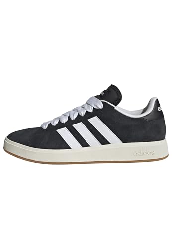adidas Herren Grand Court Base 00s Shoes Schuhe, Core Black/Cloud White/Gum, 43 1/3 EU