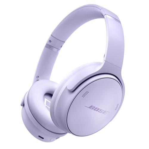 Bose QuietComfort Kabellose Kopfhörer mit Mikrofon und Noise-Cancelling, Bluetooth Over-Ear-Kopfhörer mit Noise-Cancelling, bis 24 Stunden Akkulaufzeit, Hellflieder - Limited Edition