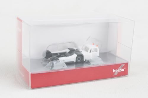 Herpa Flughafenmodell Zubehör, Goldhofer AST-2 Flugzeug Traktor, Modellbau im Maßstab 1:200, Flugzeugmodell, Miniaturmodell für Sammler und Bastler, Modellbausatz aus Kunststoff