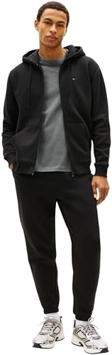 Tommy Jeans Tjm Reg S Flag Tracksuit DM0DM23281 Trainingsanzug, Schwarz (Schwarz), M, Herren