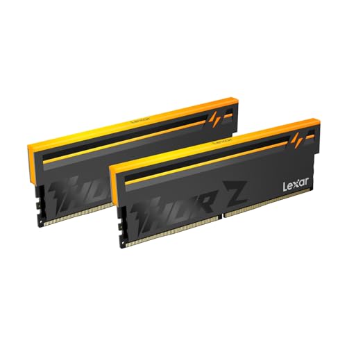 Lexar Thor Z Series RGB DDR5 RAM 32GB Kit (2x16GB) 6000 MHz, DRAM 288-Pin UDIMM Desktop-Speicher, Hochleistungs Gaming Computerspeicher unterstützt Intel XMP 3.0/AMD Expo, On-die ECC, 1.35V