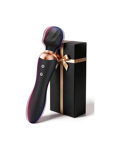Cacuola Doppelkopf Vibrator Dildo, 360° Rotationskopf Vibratorensets für Frauen, Leise Sex Spielzeug für die Frau mit Stabiler Akkulaufzeit, G Punkt & Anal Sexspielzeug, Massagestab für Frauen Sex