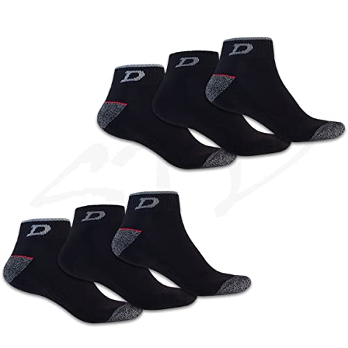 Dickies 6 Paar WORK SNEAKERS Sneaker Socken ArbeitsSneaker Arbeitssocken Füßlinge Größenauswahl 39-50 (as3, numeric, numeric_43, numeric_46, regular, regular, 6 Paar Schwarz, 43-46)