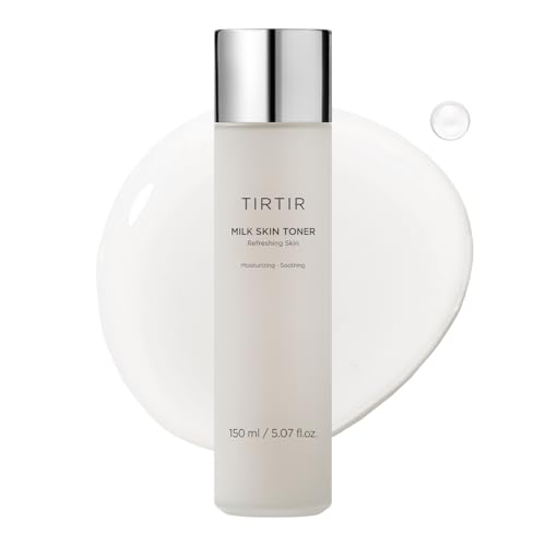 TIRTIR Milk Skin Rice Toner - Deep Moisturizing, Hydrating and Refreshing for face, Niacinamide, Ceramide, Rice Bran Extract, Nature-Oriented Ingredients, Korean Skin Care, Vegan (150ml, Original)
