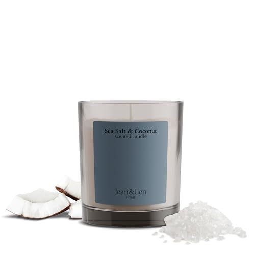 Jean & Len Scented Candle Sea Salt & Coconut, vegan, 195 g