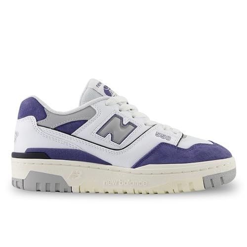 New Balance Schuhe 550 Code GSB550BD Weiß, Weiß Lila Grau, 37 EU