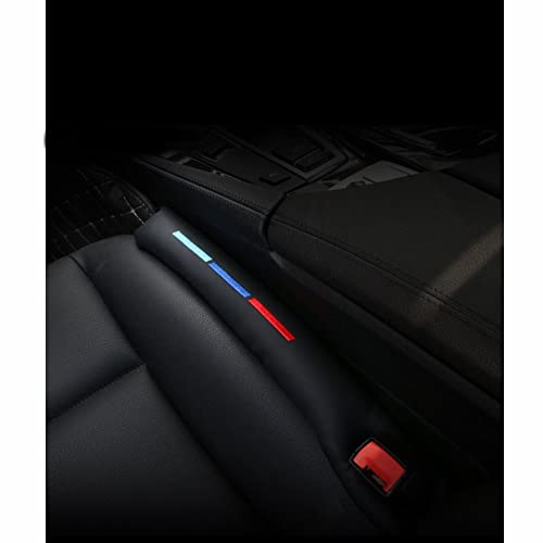Kunstleder Autositz-Lückenfüller, Abstandshalter, Universal Sitzlückenfüller Stopfen für PKW, SUV, LKW (2 Pcs Lückenfüller für Autositze und 1Pcs Autoschlüsselkette)