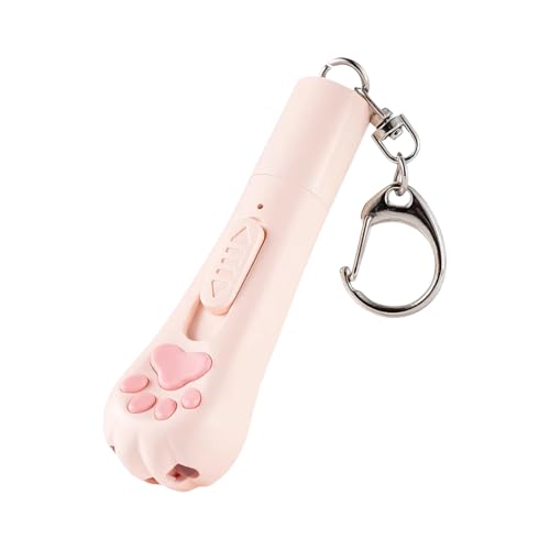 Tomedeks 1 Stück Laser LED Pointer für Katzen, laserpointer katzenspielzeug, Hunde & Kätzchen – 3-in-1 interaktives Katzenspielzeug, 5 Muster, USB-wiederaufladbar