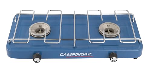 Campingaz Base Camp kompakter Outdoor Campingkocher, Gaskocher 2 flammig, Tischkocher 3.200 Watt, Blau ,Einheitsgröße