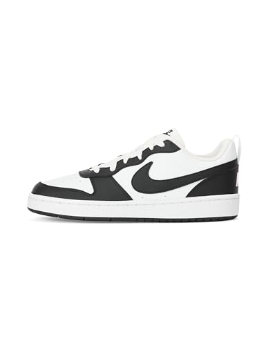 NIKE Unisex Kinder Court Borough Low Recraft Sneaker, White Black, 39 EU