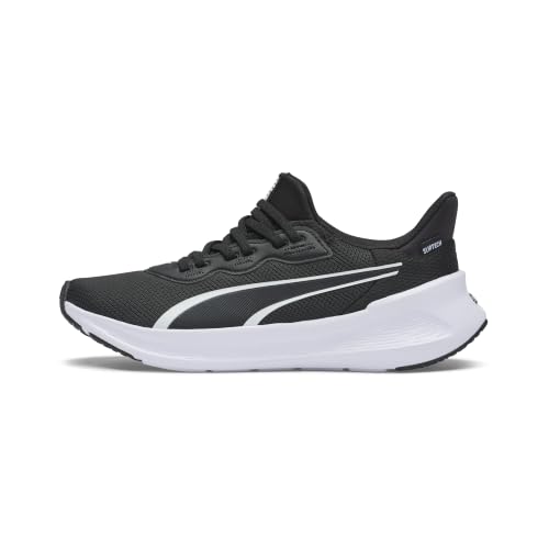 PUMA Unisex SOFTRIDE Symmetry SLIPTECH Straßenlaufschuh, Schwarz Weiß, 40.5 EU, Puma Schwarz Puma Weiß, 41 EU