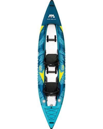 Aqua Marina , 2er Kajak aufblasbar im Set Steam-412 2022 13‘6“ 2 Personen Paddelboot Kanu mit Trockentasche 412 x 90 cm