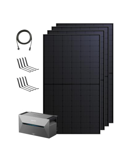 Anker SOLIX 2 Pro Solarbank + 4× Bifaziales Solarpanel, Plug&Play