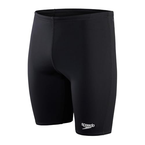 Speedo Herren ECO Endurance + Schwimmhose | Chlorbeständig | Recyclingmaterial | Bequeme Passform | Schwimmtraining | Fitness Schwimmbekleidung, Schwarz, 34