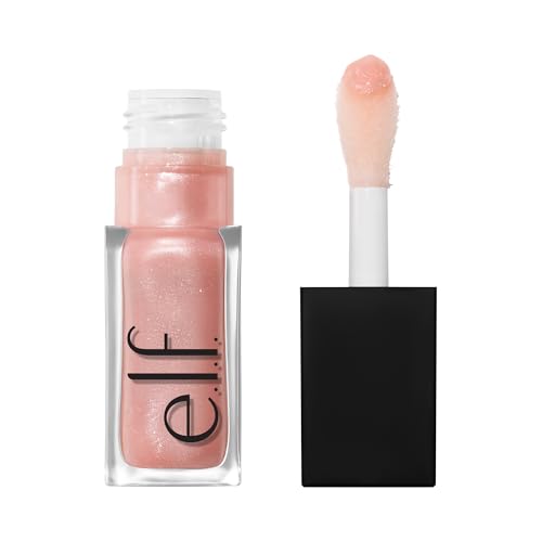 e.l.f. Glow Reviver Plumping Lip Oil, getöntes Lippenöl mit aufpolsternder Wirkung und Hochglanz-Finish, mit Jojobaöl, vegan und tierversuchsfrei, Piggy Bank