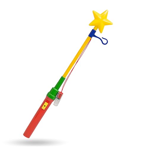 TK Gruppe Timo Klingler 1x Elektrische Laterne pink/gelb für AA Batterien - Laternenstab Laternen für Halloween & St. Martin - Kinder & Erwachsene