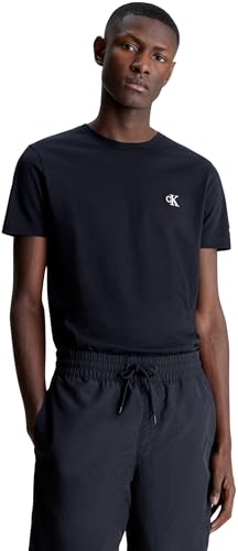 Calvin Klein Jeans Herren T-Shirt Ck Essential Slim Tee, Ck Black, L