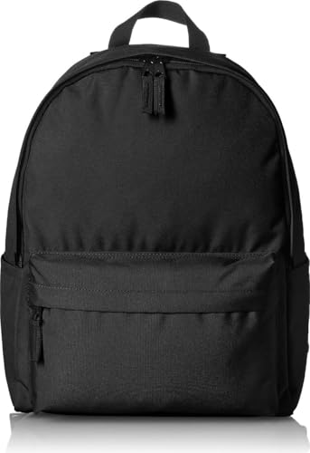Amazon Basics, Rucksack für Klassische Anlässe/Freizeit/Schule, 30.99 cm x 15.24 cm x 40.13 cm, Schwarz, 1er-Pack
