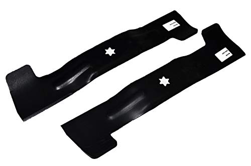 2 X 46,5 cm Rasentraktor Messer Satz für MTD/Gutbrod/Yard Man/Fleurelle 742-0672, 742-0673/742-0659, 742-0660/742-04020, 742-04021/742-04020A, 742-04021A - rechts + Links