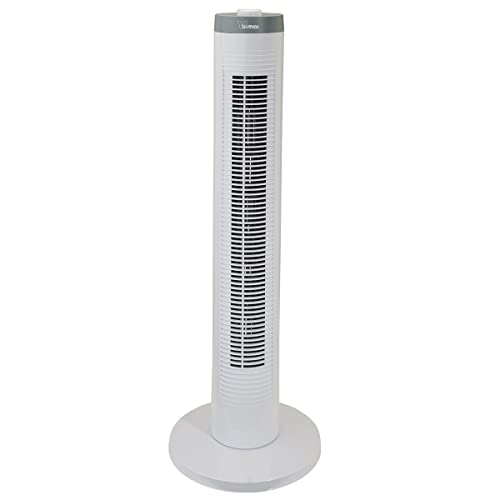 bimar VC77 Säulenventilator 80 cm mit Timer. Turmventilator 3 Geschwindigkeiten, einstellbare Neigung, automatische Oszillation rechts und links, Motor 45 W