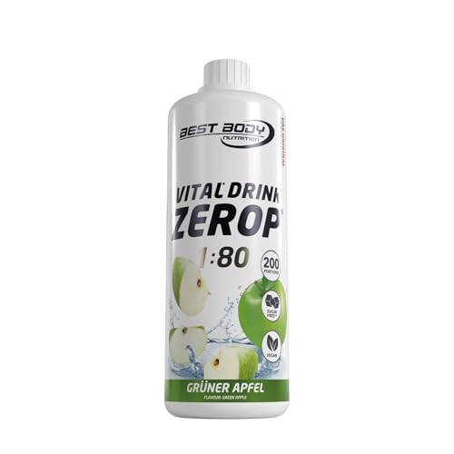 Best Body Nutrition Vital Drink Zerop (1000ml) Green Apple - Intra- & Post-Workout - Intra-Workout