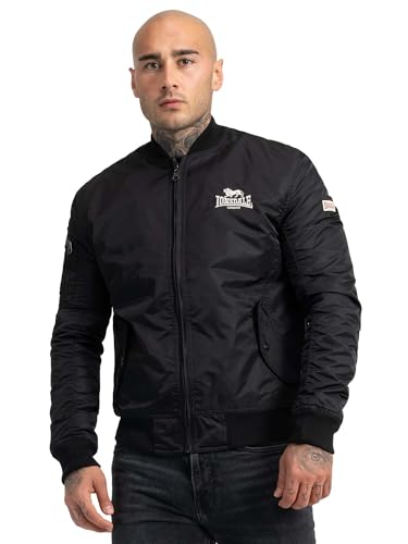 Lonsdale London Tern Hill Männer Bomberjacke schwarz M 100% Polyester Streetwear